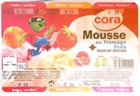 Amount of sugar in Mousse au fromage frais Fraise, Abricot, Framboise