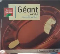 Amount of sugar in Géant Vanille Chocolat au lait
