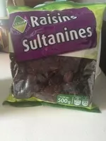Amount of sugar in Raisins sultanines