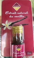 Amount of sugar in Extrait naturel de vanille