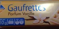 Amount of sugar in 15 Gaufrettes vanille