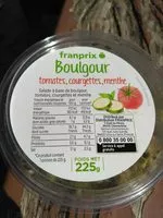 Amount of sugar in Boulgour Tomates, Courgettes, Menthe
