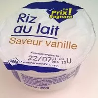 Amount of sugar in Riz au lait