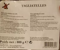 Amount of sugar in Tagliatelles fraiches