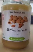 Amount of sugar in Tartine amande