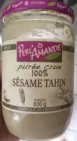 Amount of sugar in Purée crue 100% sésame Tahin