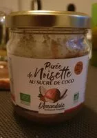 Amount of sugar in Purée de Noisette au Sucre de coco