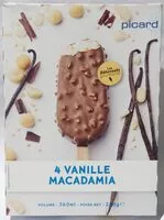 Amount of sugar in 4 vanille macadamia crème glacée