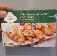 Amount of sugar in 10 brochettes de poulet chich taouk