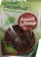 Amount of sugar in Raisins sultanines
