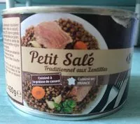 Salt cured pork belly with lentils
