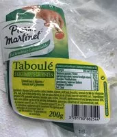 Amount of sugar in Taboulé 5 légumes
