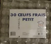 Amount of sugar in 30 Oeufs frais petits