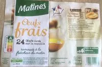 Amount of sugar in Oeufs frais Matines