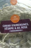 Amount of sugar in Caviar d'aubergine sésame et ail rose