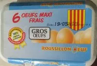 Amount of sugar in 6 Œufs Maxi Frais