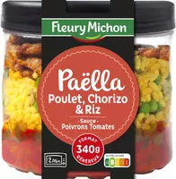Amount of sugar in Paëlla poulet, riz & chorizo, sauce poivrons tomates