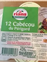Amount of sugar in 12 Cabécou du Périgord