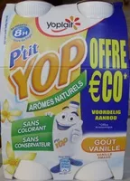 Amount of sugar in P'tit Yop, Goût Vanille (Offre €co)