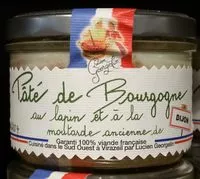 Amount of sugar in Pâté de Bourgogne au Lapin et à la Moutarde Ancienne de Dijon