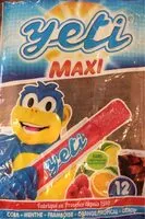 Amount of sugar in Yeti maxi