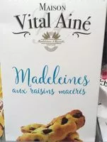 Amount of sugar in Madeleines aux raisins macérés