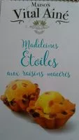 Amount of sugar in Madeleines Etoiles aux raisins macérés