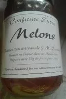 Amount of sugar in Confiture extra melon