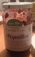 Amount of sugar in Confiture extra Myrtille
