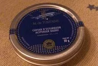 Amount of sugar in Caviars d’esturgeon