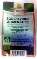 Amount of sugar in Son d'avoine alimentaire