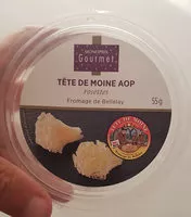 Amount of sugar in Tête de moine rosettes, fromage de bellelay