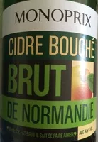 Amount of sugar in Cidre bouché brut de Normandie