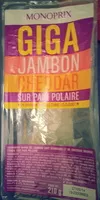 Amount of sugar in Giga jambon cheddar sur pain polaire
