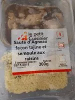 Amount of sugar in Sauté d'agneau façon tajine et semoule aux raisins