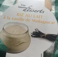 Amount of sugar in Riz au lait à la vanille de Madagascar