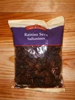Amount of sugar in Raisins sec Sultanines