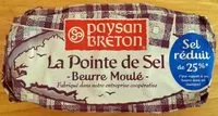 Amount of sugar in Paysan Breton - Beurre moulé La Pointe de Sel
