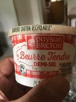 Amount of sugar in Paysan Breton - Beurre Tendre demi-sel
