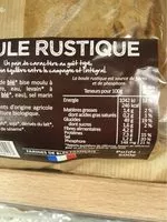 Amount of sugar in Boule rustique