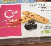 Amount of sugar in Madeleine longues aux raisins