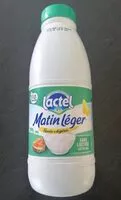 Amount of sugar in Matin léger sans lactose 0% MG