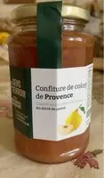 Amount of sugar in Confiture de coings de Provence