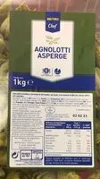 Amount of sugar in Agnolotti asperge