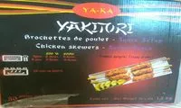 Amount of sugar in Yakitori brochette poulet satay
