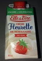 Amount of sugar in La Crème Fleurette Entière 31%MG