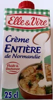 Amount of sugar in La Crème Entière Fluide De Normandie 30%