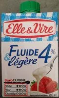 Amount of sugar in La Crème Fluide & Légère 4%MG