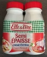 Amount of sugar in La Crème Entière Semi-Epaisse Bouteille 30%