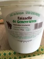Amount of sugar in Faisselle de Genevrières